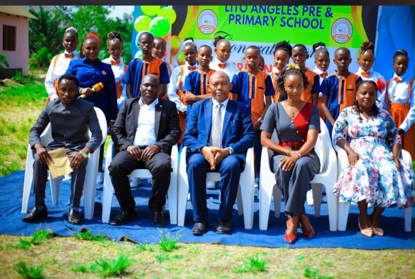Lito Angeles students, teachers and staff at a school event